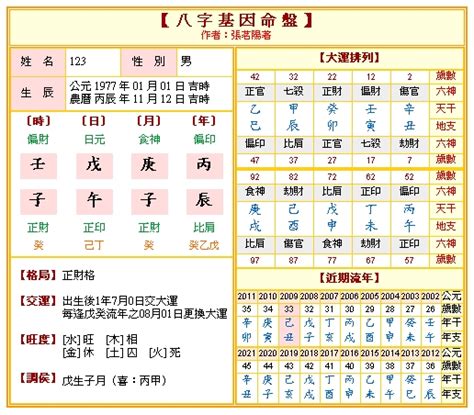 九龍道長八字排盤